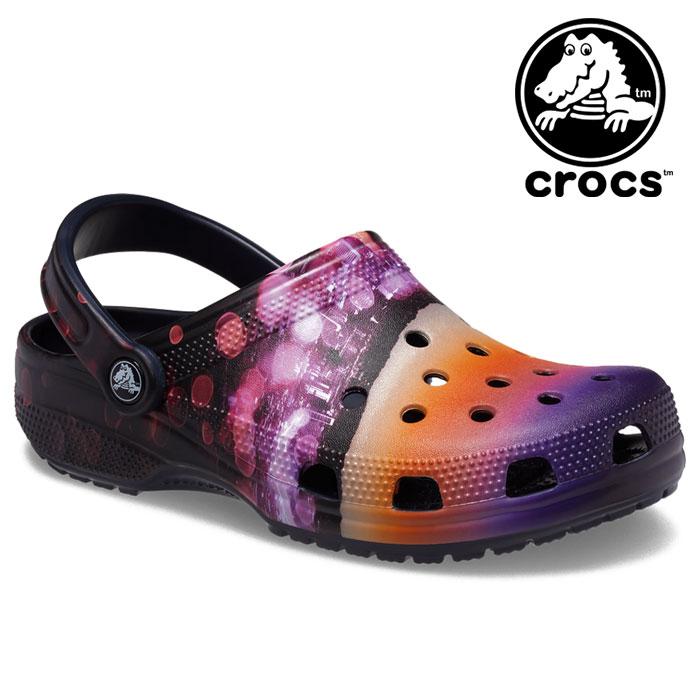 クロックス サンダル ユニセックス クラシック メタ スケープ クロッグ CROCS 208455 4LH ネイビー系 CROCS