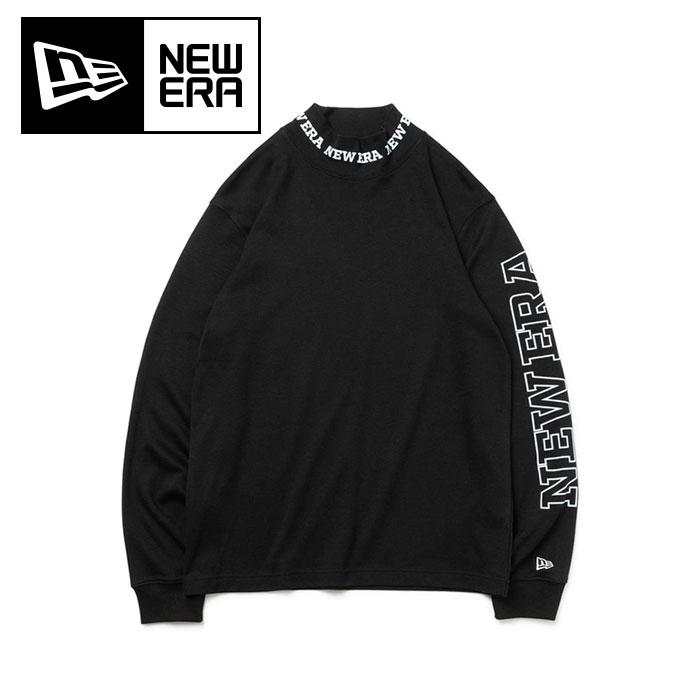 ニューエラ ゴルフ ハイカラー ウォーム 長袖 コットン Tシャツ NEWERA GOLF 13762726 ブラック NEWERA