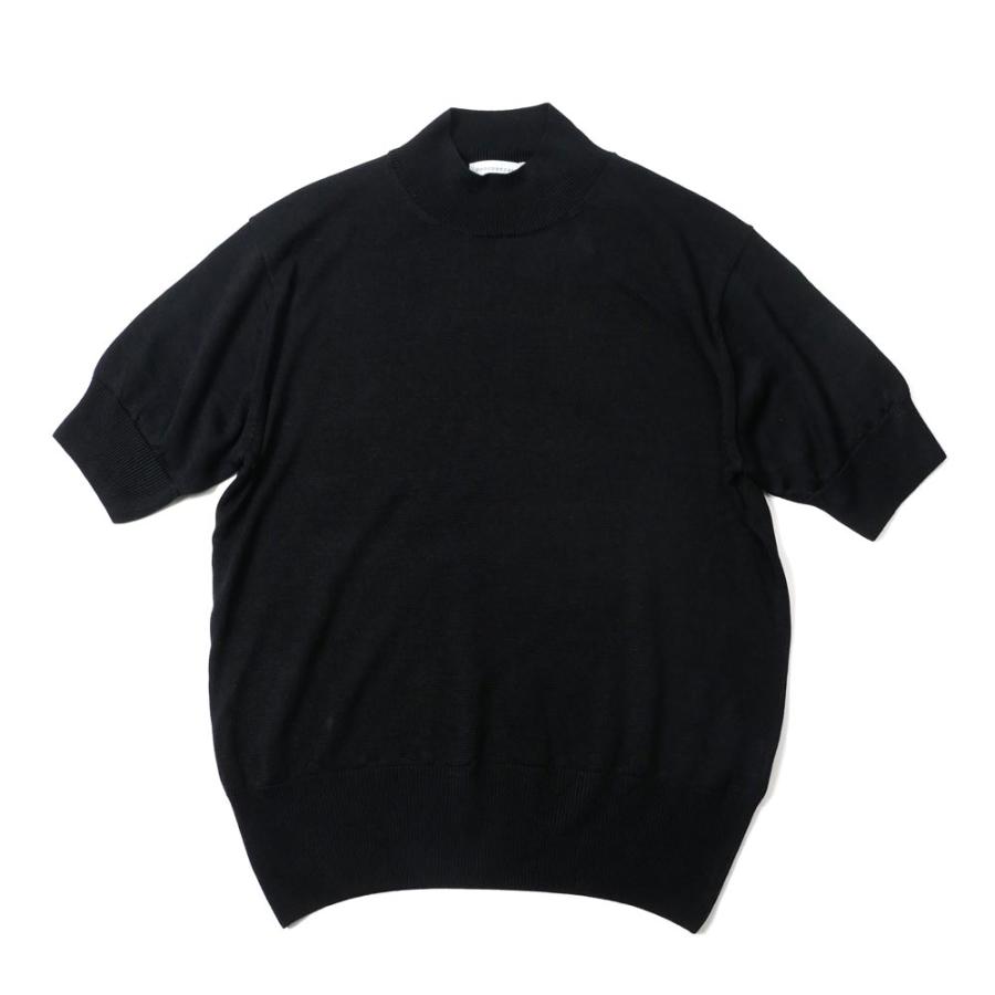 Rencontrant レンコントラント メンズ 半袖 モックネック ニット Rencontrant レンコントラント メンズ 半袖 モックネック ニット