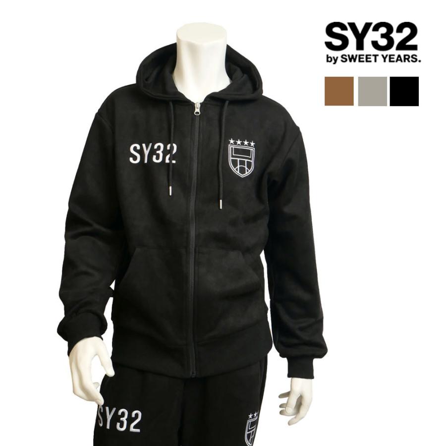 SY32 by SWEET YEARS エスワイ32 メンズ スウェード調 パーカー SY32 by SWEET YEARS エスワイ32 メンズ スウェード調 パーカー