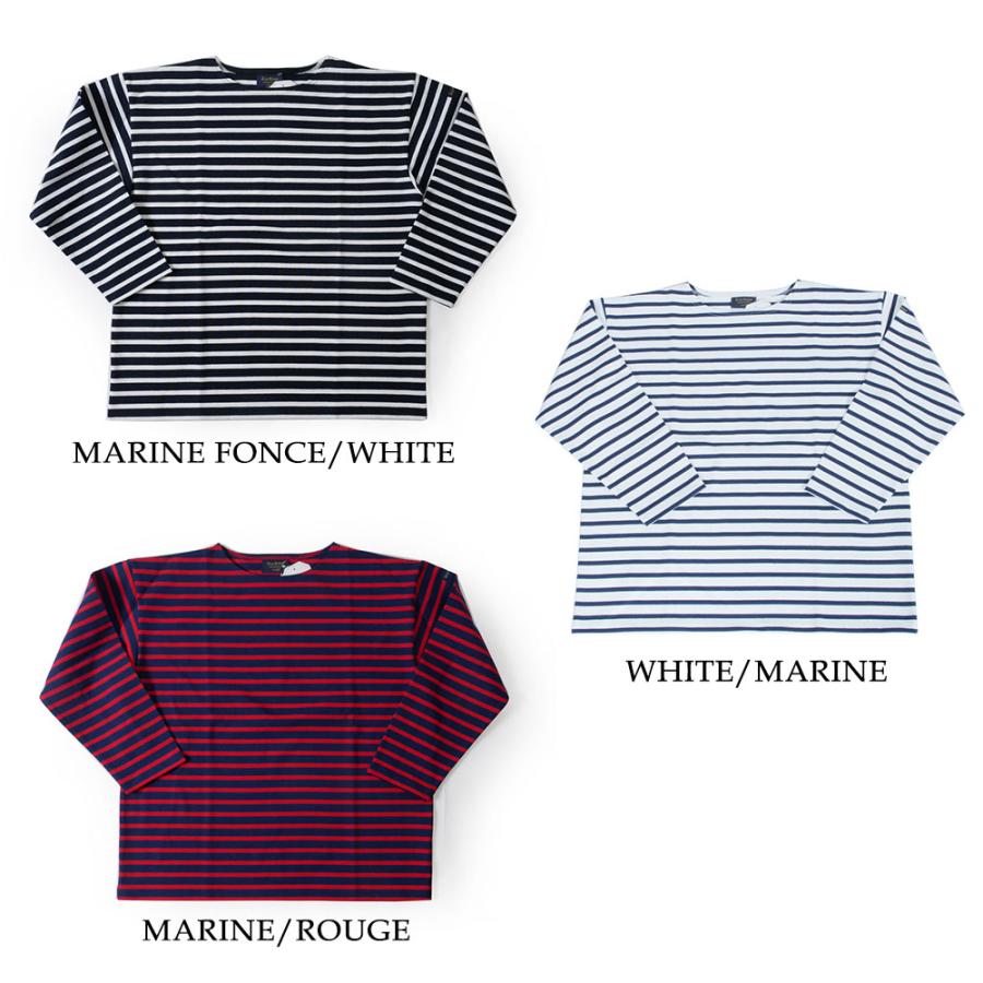 Le Minor（ルミノア） メンズ BRETON ボーダー 長袖カットソー Tシャツ