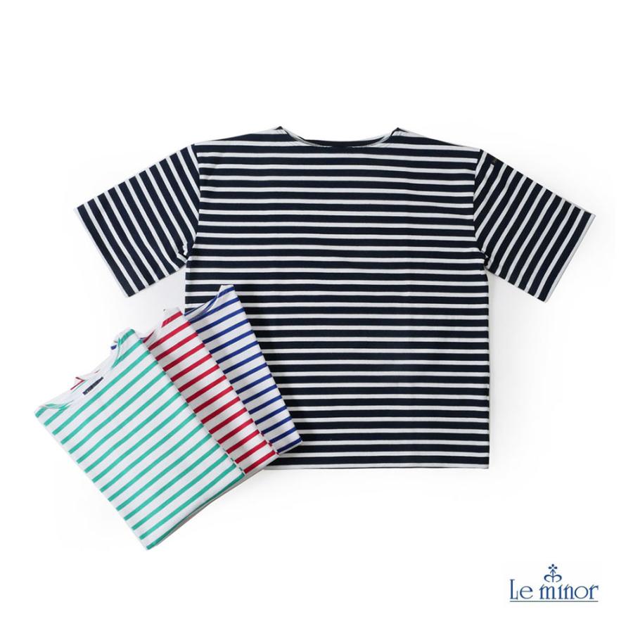 Le Minor（ルミノア） メンズ BREST ボーダー 半袖カットソー Tシャツ