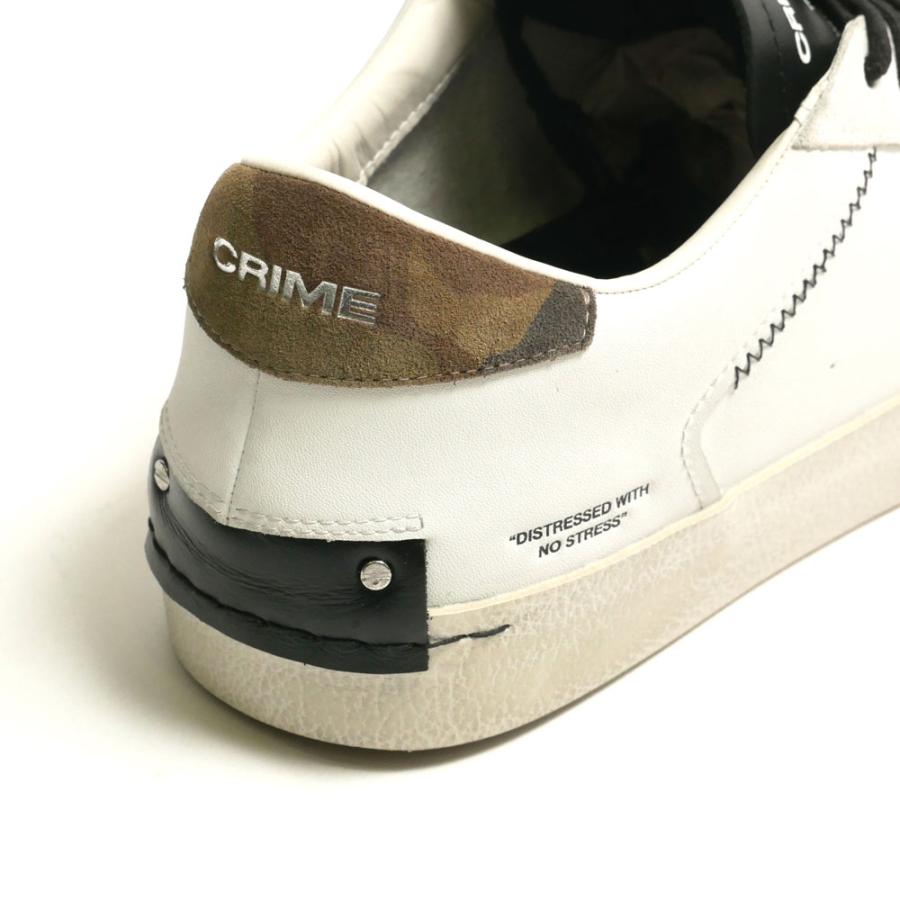 CRIME LONDON クライムロンドン メンズ DISTRESSED スニーカー レザー 