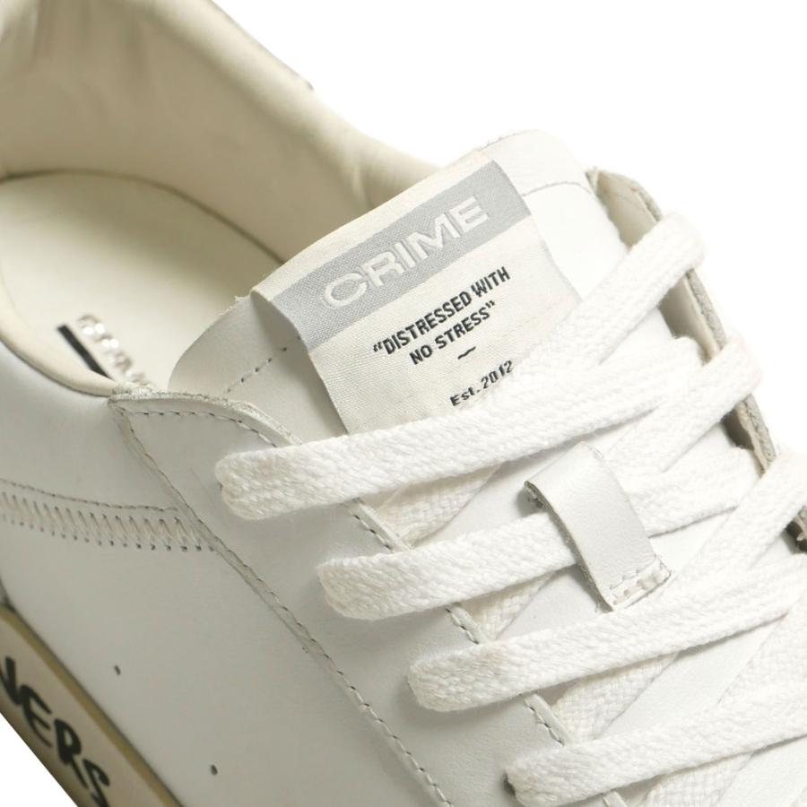 CRIME LONDON クライムロンドン メンズ DISTRESSED スニーカー レザー