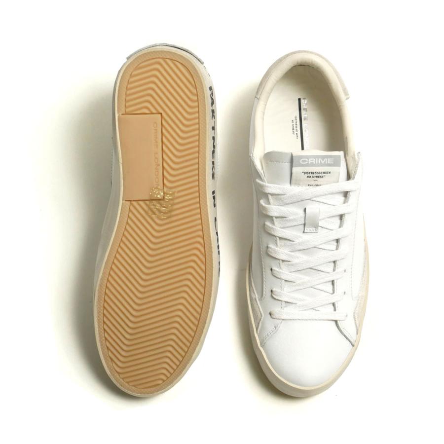 CRIME LONDON クライムロンドン メンズ DISTRESSED スニーカー レザー