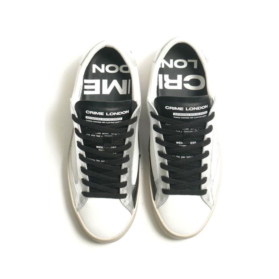新品☆CRIME LONDON クライム ロンドン レザー スニーカー CRIME LONDON/クライムロンドン RAWCUT ダークネイビー レザー