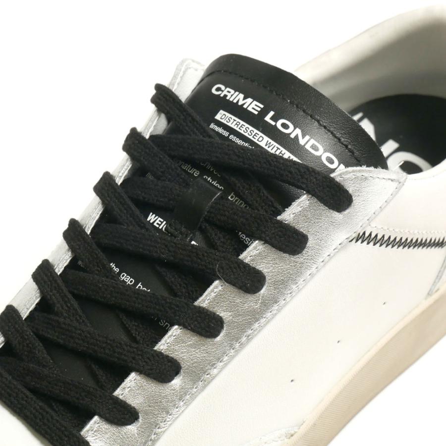 CRIME LONDON クライムロンドン メンズ DISTRESSED スニーカー レザー