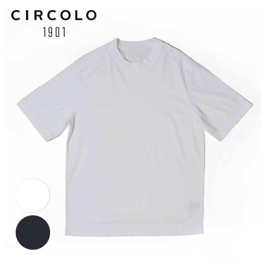 CIRCOLO1901 チルコロ1901 モックネック Tシャツ 半袖 カットソー 2104-343011 国内正規品｜up-avanti