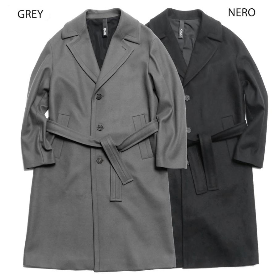 HEVO hevo イーヴォ メンズ シングルコート ロング丈 コート
