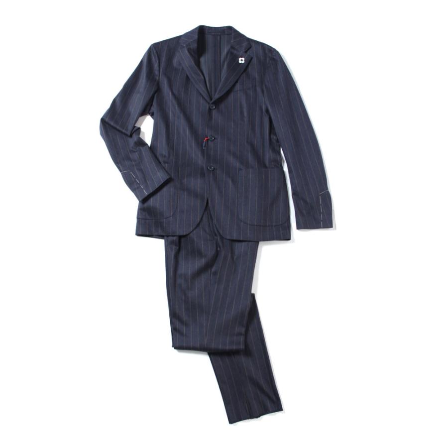 LARDINI ラルディーニ メンズ ストライプ パッカブル スーツ LARDINI ラルディーニ メンズ ストライプ パッカブル スーツ