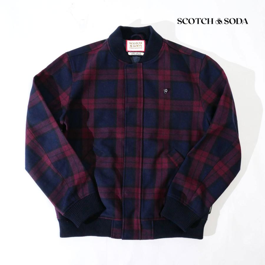 SCOTCH＆SODA（スコッチアンドソーダ） メンズ MA-1 ブルゾン チェック