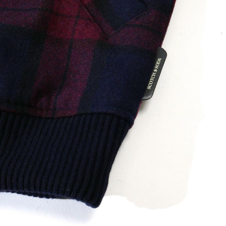 SCOTCH＆SODA（スコッチアンドソーダ） メンズ MA-1 ブルゾン チェック