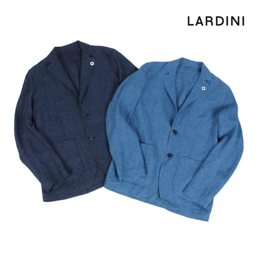 LARDINI ラルディーニ メンズ リネン シャツジャケット LARDINI ラルディーニ メンズ リネン シャツジャケット