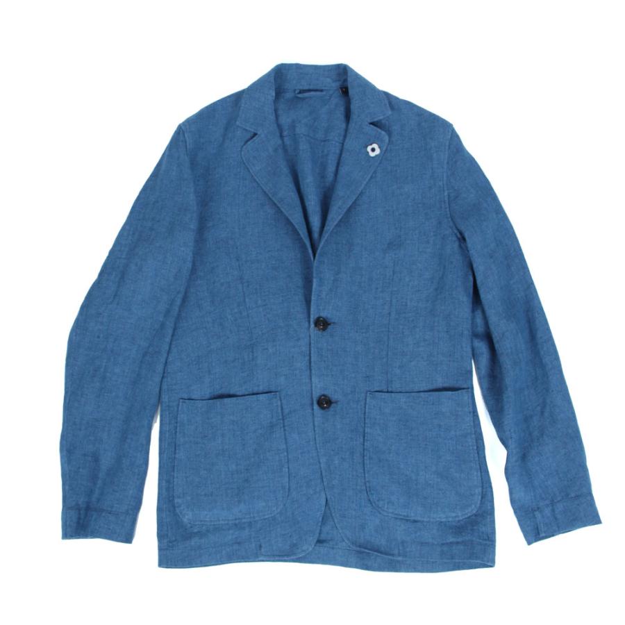LARDINI ラルディーニ メンズ リネン シャツジャケット LARDINI ラルディーニ メンズ リネン シャツジャケット