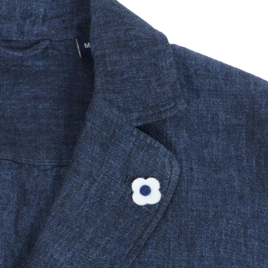 LARDINI ラルディーニ メンズ リネン シャツジャケット LARDINI ラルディーニ メンズ リネン シャツジャケット