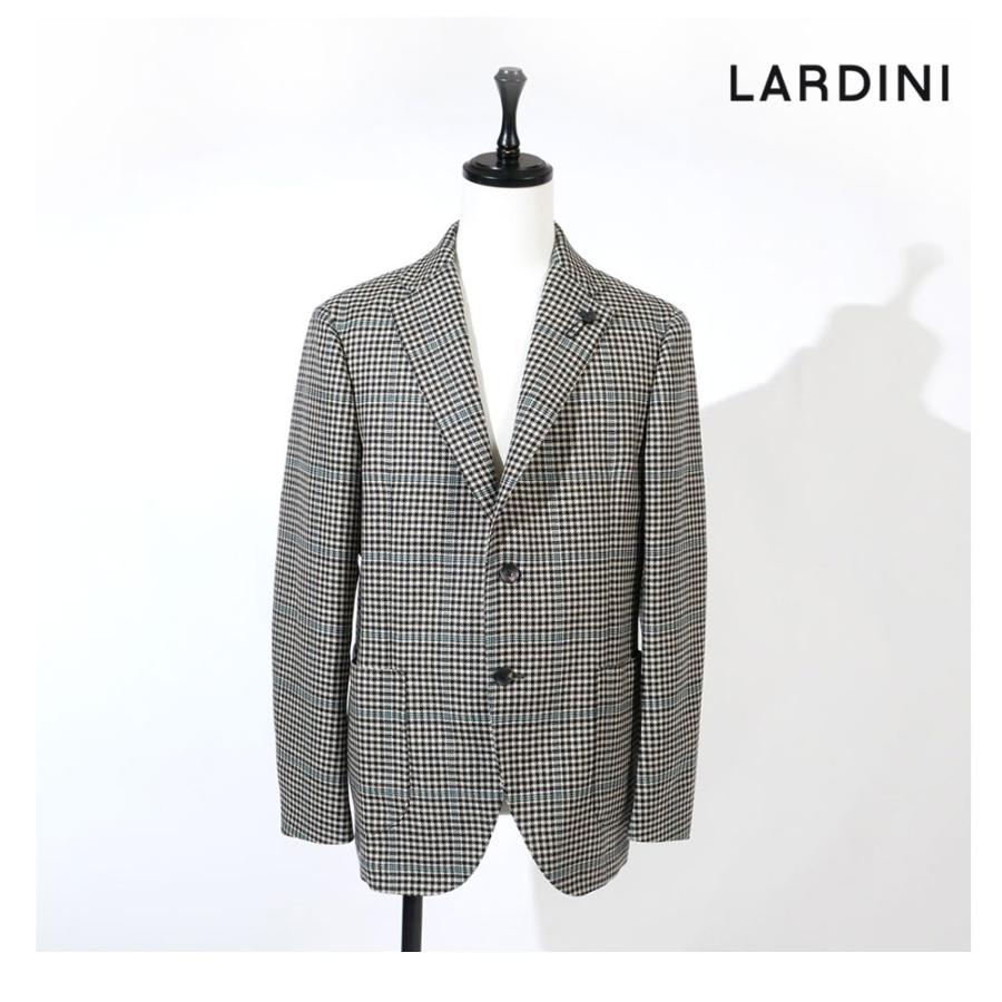 LARDINI ラルディーニ メンズ チェック シャツ ジャケット テーラード 