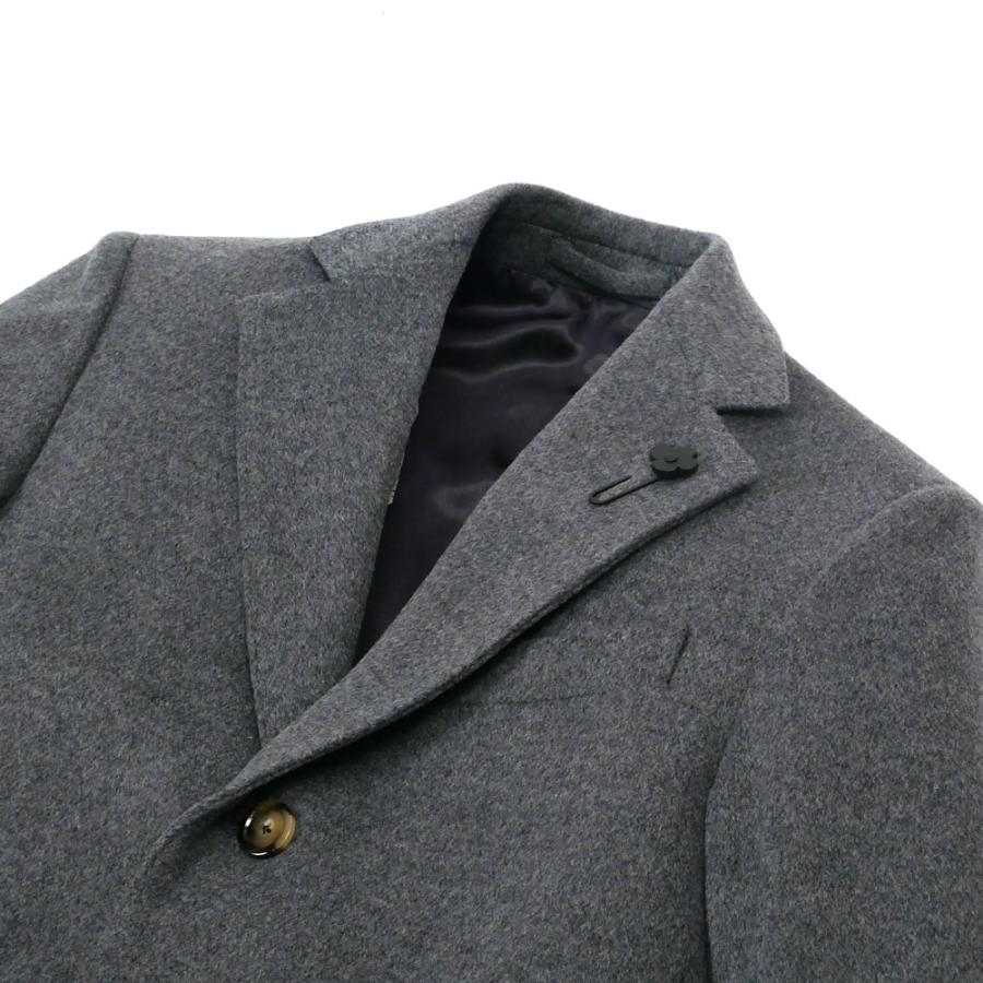 LARDINI ラルディーニ メンズ ウール チェスターコート グレー ブラック 4216-723636q605 2024-25AW 秋冬 国内正規品 LARDINI ラルディーニ メンズ ウール チェスターコート グレー ブラック 4216-723636q605 2024-25AW 秋冬 国内正規品