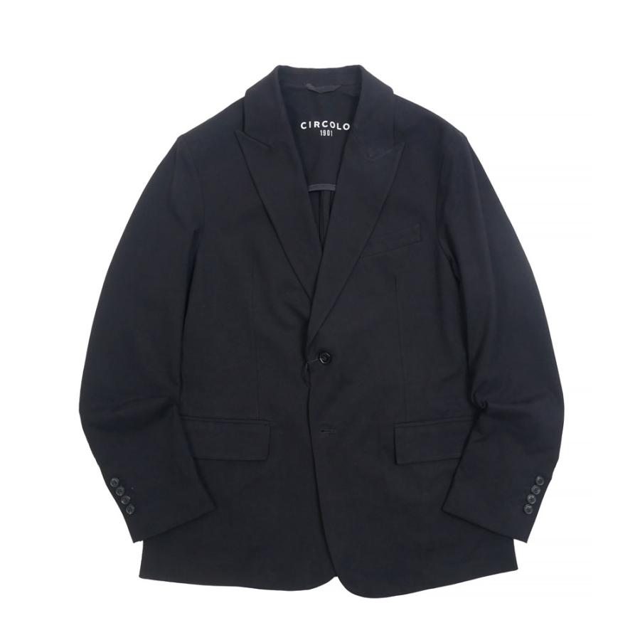 CIRCOLO1901 チルコロ1901 ライトジャージ ストレッチ スーツ セットアップ nero lightgreymelの画像