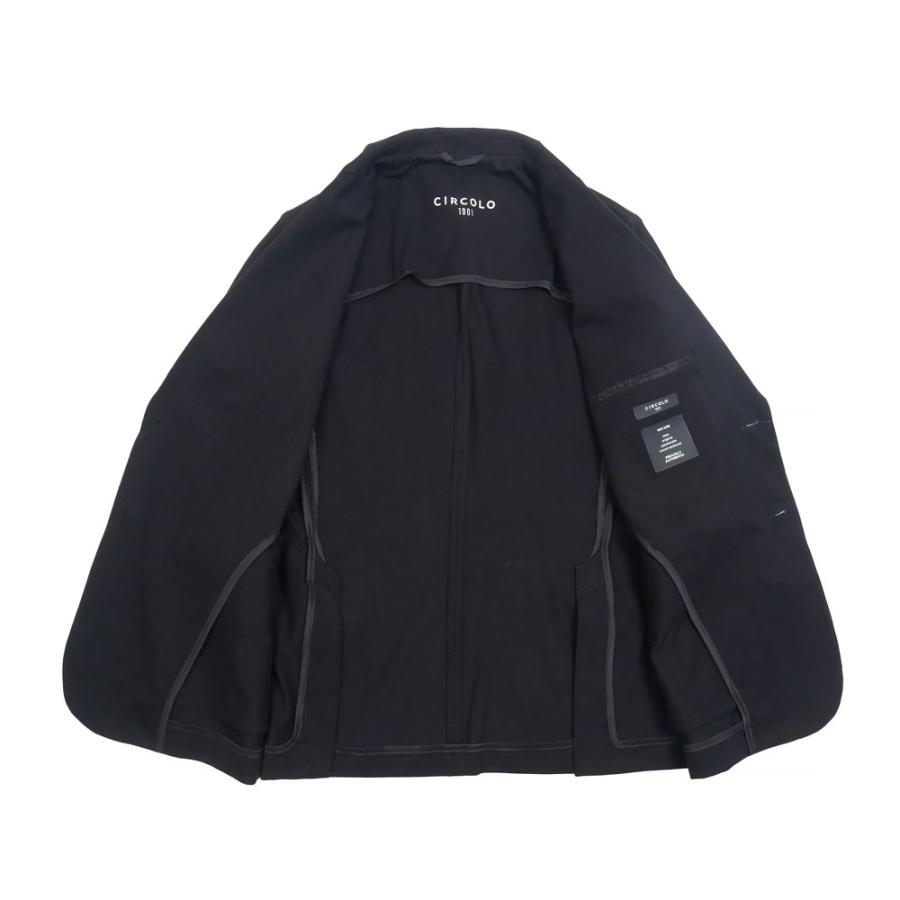 CIRCOLO1901 チルコロ1901 ライトジャージ ストレッチ スーツ セットアップ nero lightgreymelの画像