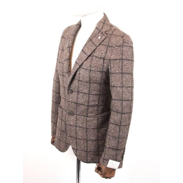 L.B.M.1911 エルビーエム1911 ウール 2Bシングルジャケット チェック柄  