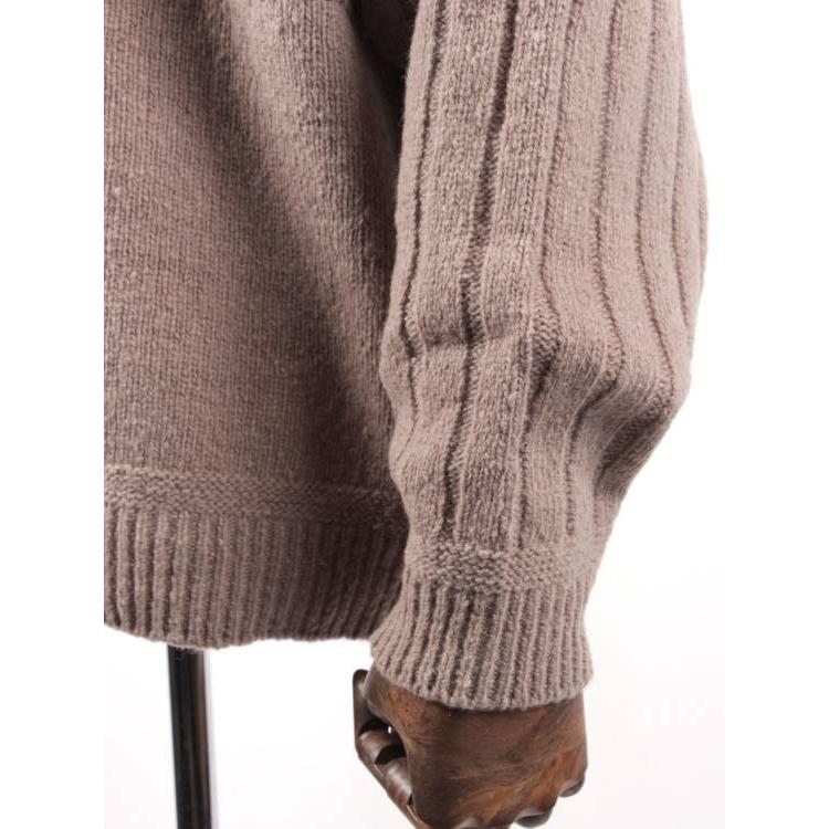 KURO クロ 7G CHANGE OVERED CREW NECK SWEATER クルーネックニット 