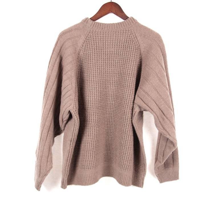 KURO クロ 7G CHANGE OVERED CREW NECK SWEATER クルーネックニット 
