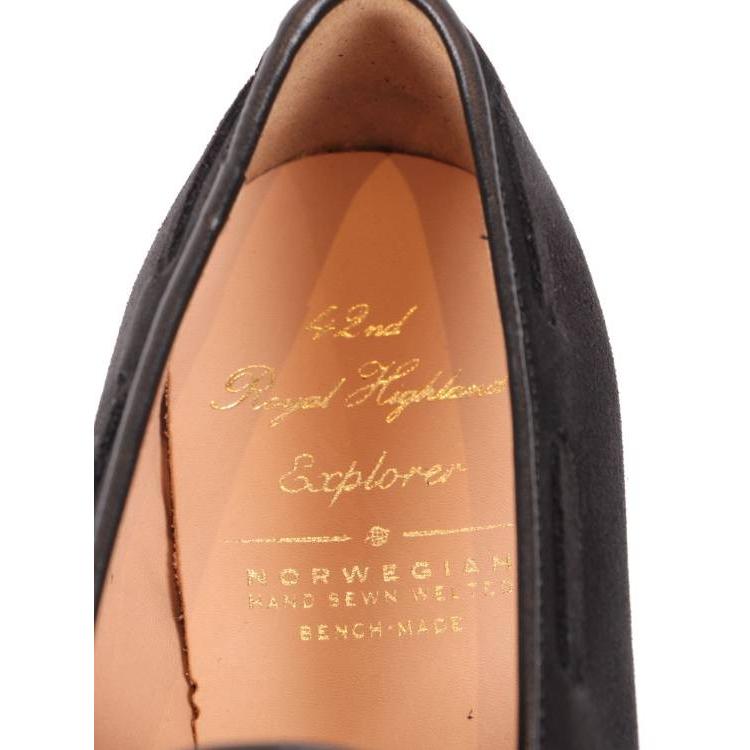 42ND ROYAL HIGHLAND EXPLORER フォーティーセカンドロイヤルハイランドエクスプローラー スエードドレスシューズ 紳士靴 革靴 CHN7002S-01 BLACK ブラック | 42ND ROYAL HIGHLAND | 15