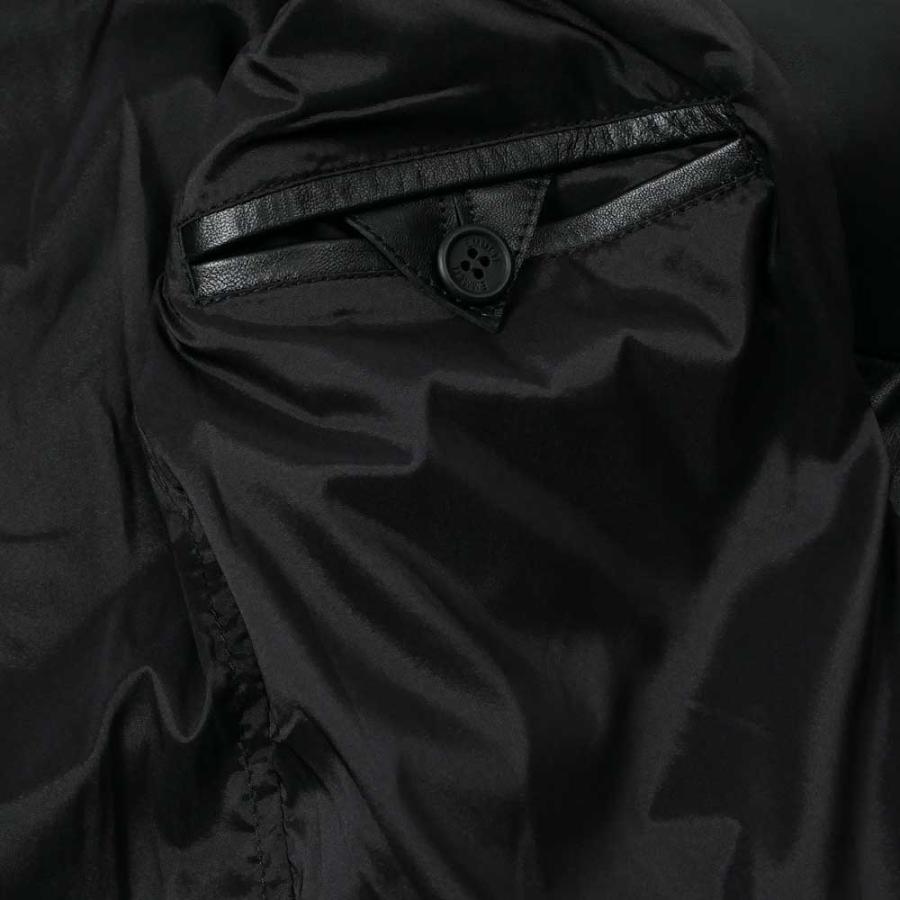 EMMETI エンメティ メンズ corbync23 ダブル ライダースジャケット レザー ブルゾン 本革 羊革 ブラック 2023-24AW 国内正規品の画像