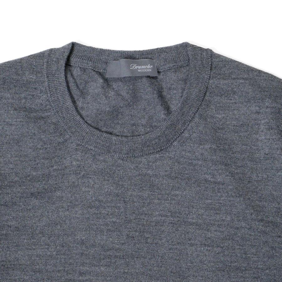 DRUMOHR（ドルモア） 長袖 クルーネックニットセーター メリノウール