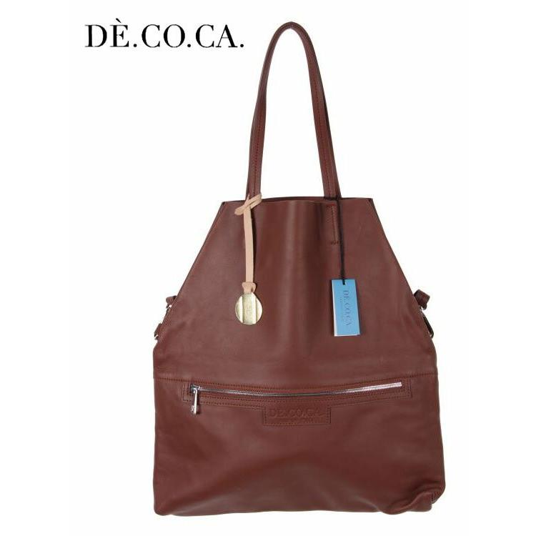 DE.CO.CA ラムレザー ユニセックス 3WAYバッグ ブラウン デーコカ 
