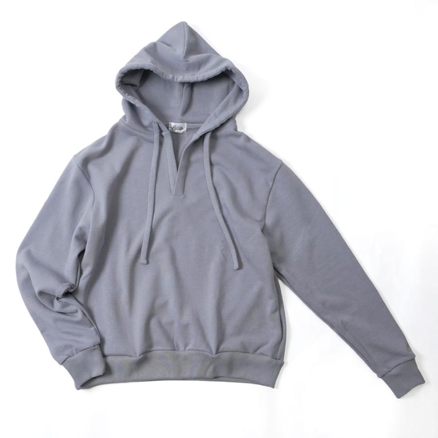 【セール】Fillits フィリッツ メンズ プルオーバー パーカー フーディー 長袖 無地 シンプル fil-2 グレー エクリュ 国内正規品 |  | 09