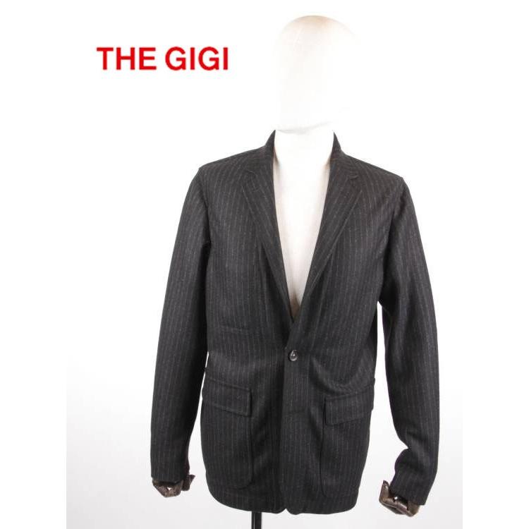THE GIGI ザ・ジジ 2Bストライプジャケット 角フラップポケット THE GIGI ザ・ジジ 2Bストライプジャケット 角フラップポケット