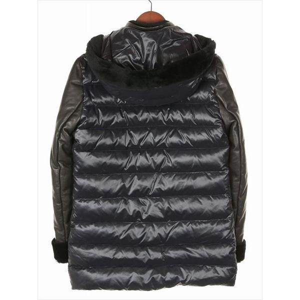 【セール】EMMETI エンメティ 羊革 ラムレザー ムートン トグル留め ダウンジャケット ブラック GIULIANO MERI 国内正規品 | EMMETI | 12