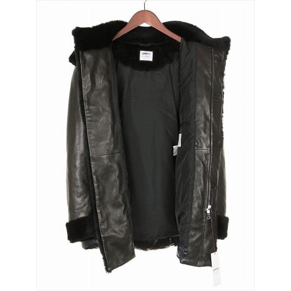 【セール】EMMETI エンメティ 羊革 ラムレザー ムートン トグル留め ダウンジャケット ブラック GIULIANO MERI 国内正規品 | EMMETI | 13