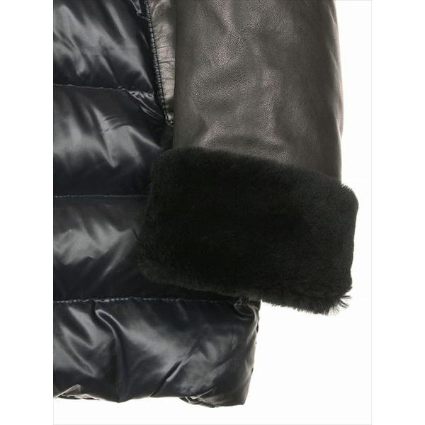 【セール】EMMETI エンメティ 羊革 ラムレザー ムートン トグル留め ダウンジャケット ブラック GIULIANO MERI 国内正規品 | EMMETI | 08