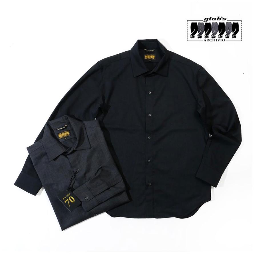 【SALE】giab's archivio ジャブスアルキヴィオ メンズ DUCCIO デュッチョ 70th テクノウール シャツ 長袖 セットアップ対応 go70-a5654 国内正規品 | giab's ARCHIVIO