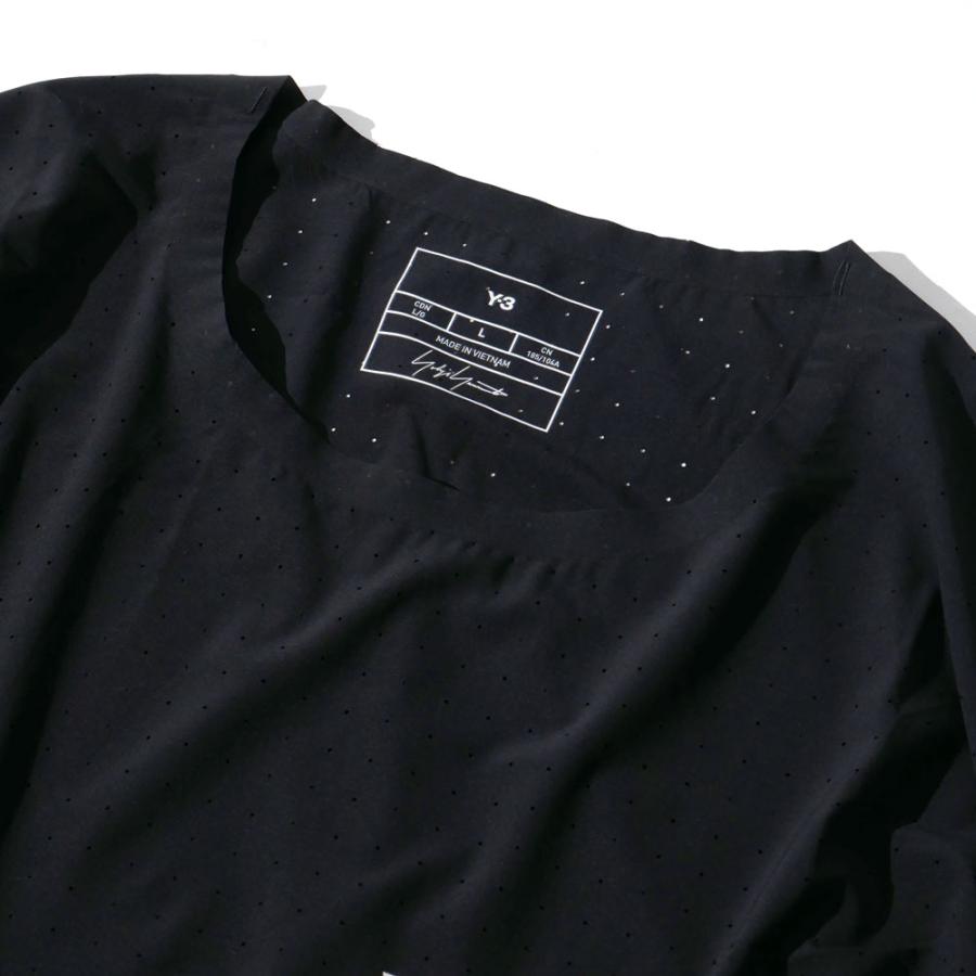 Y-3 ワイスリー メンズ M RUN SS TEE Tシャツ クルーネック 半袖 カットソー in8743-apps24 ブラック 国内正規品｜up-avanti｜02