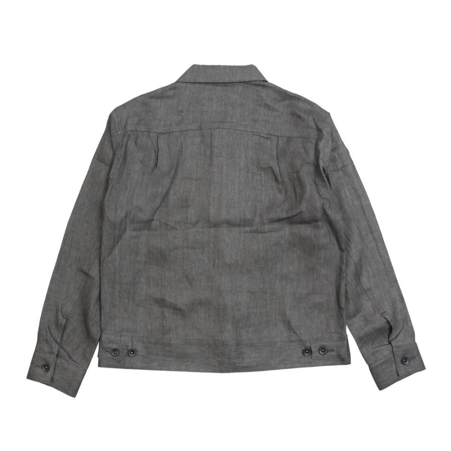 Jeanik ジーニック 2ndモデル Gジャンタイプ ジャケット リネン 墨染め S M L XL jeanik0102-linの画像
