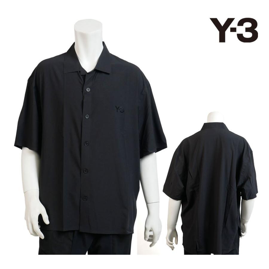 Y-3 ワイスリー LITE WOVN SHIRT 半袖 Yシャツ メンズ ブラック ライト ウーブン シャツ XS S M jd1457 BLACK | Y-3
