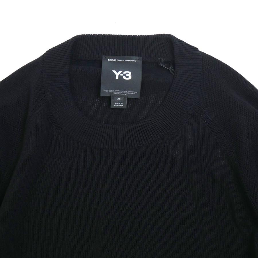 Y-3 ワイスリー KNIT CREW セーター メンズ ブラック ニット 長袖 