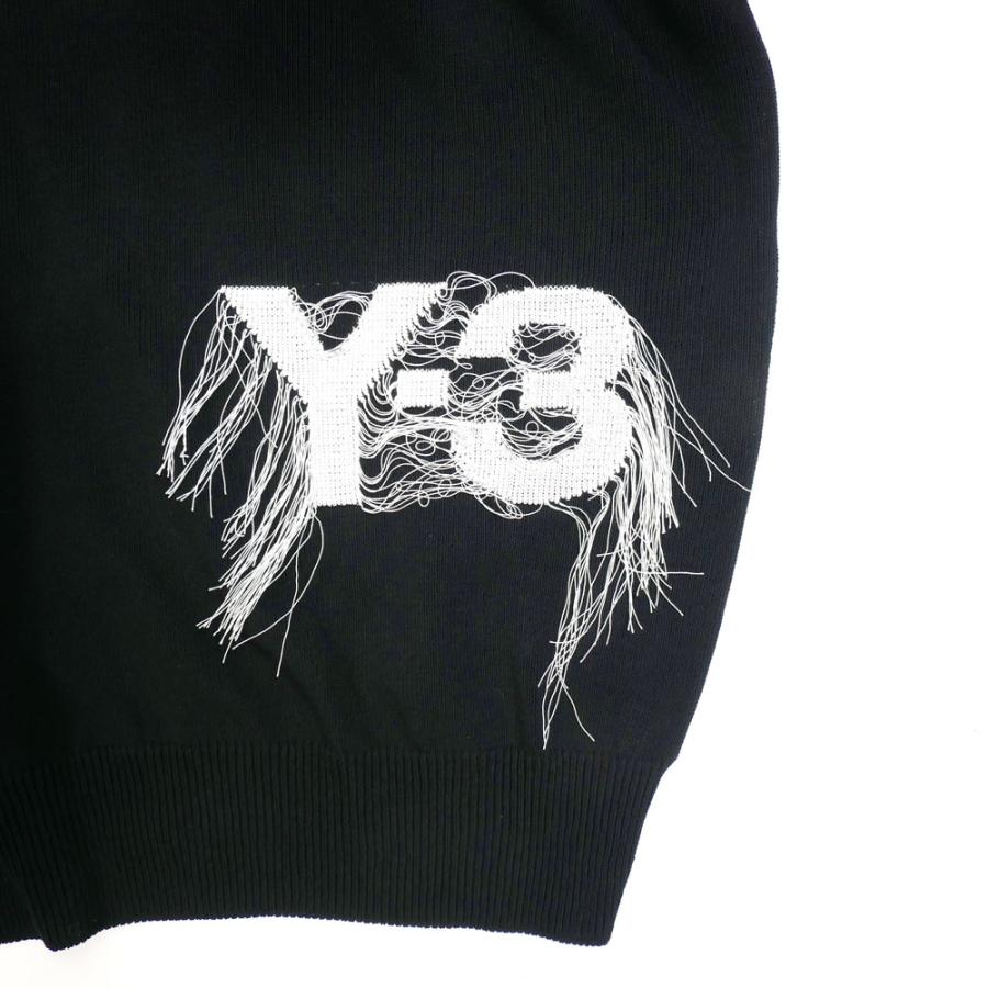 Y-3 ワイスリー KNIT CREW セーター メンズ ブラック ニット 長袖 