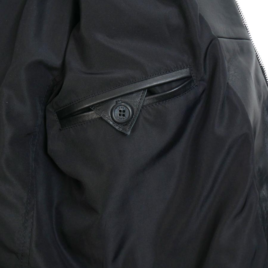 EMMETI エンメティ JURI ユリ Nappa Cerata レザー ライダース シングル ナッパレザー 本革 JURINC ブラックの画像