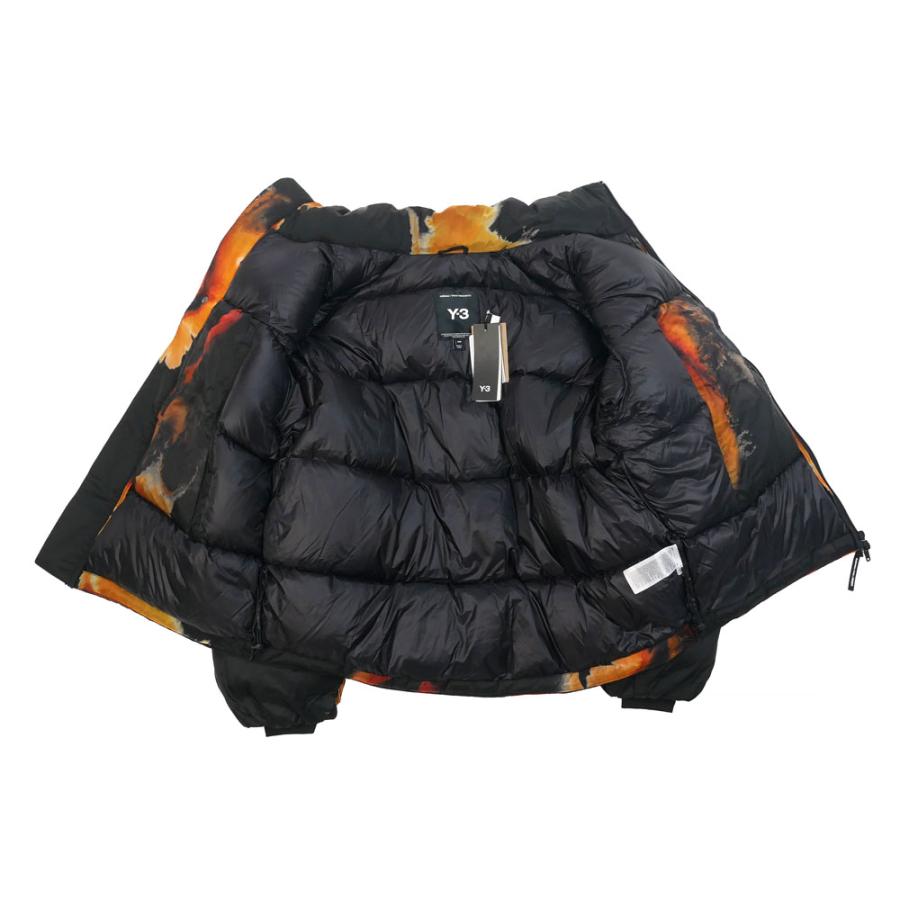 Y-3 ワイスリー ダウンジャケット マルチブラック M Y3 AOP PUFFER JACKET ka2364 M mlt+bkの画像