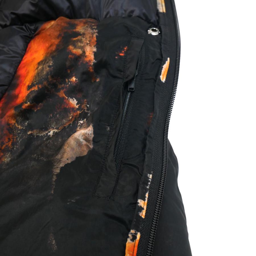 Y-3 ワイスリー ダウンジャケット マルチブラック M Y3 AOP PUFFER JACKET ka2364 M mlt+bkの画像