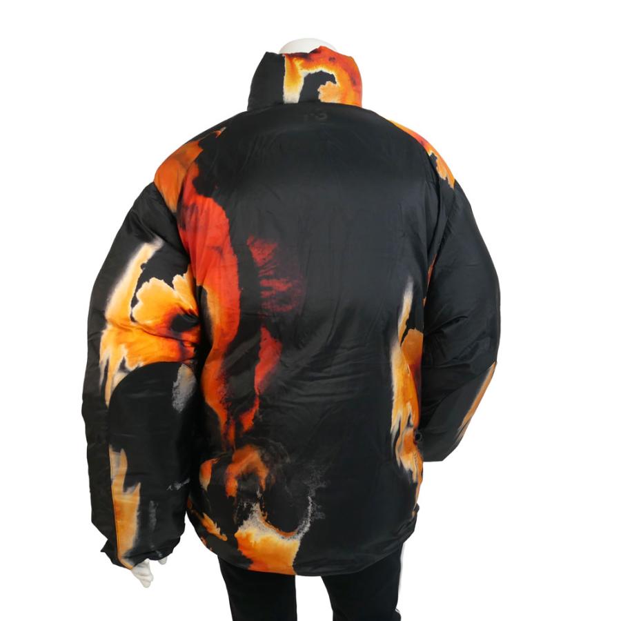 Y-3 ワイスリー ダウンジャケット マルチブラック M Y3 AOP PUFFER JACKET ka2364 M mlt+bkの画像