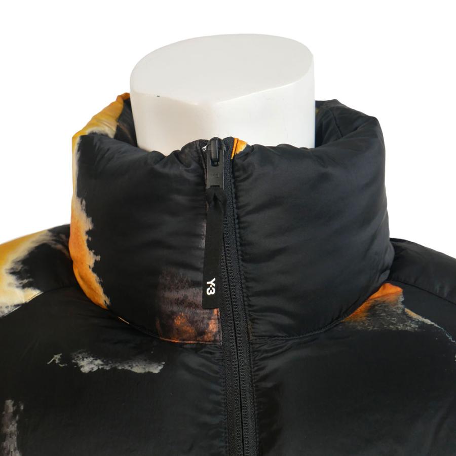 Y-3 ワイスリー ダウンジャケット マルチブラック M Y3 AOP PUFFER JACKET ka2364 M mlt+bkの画像