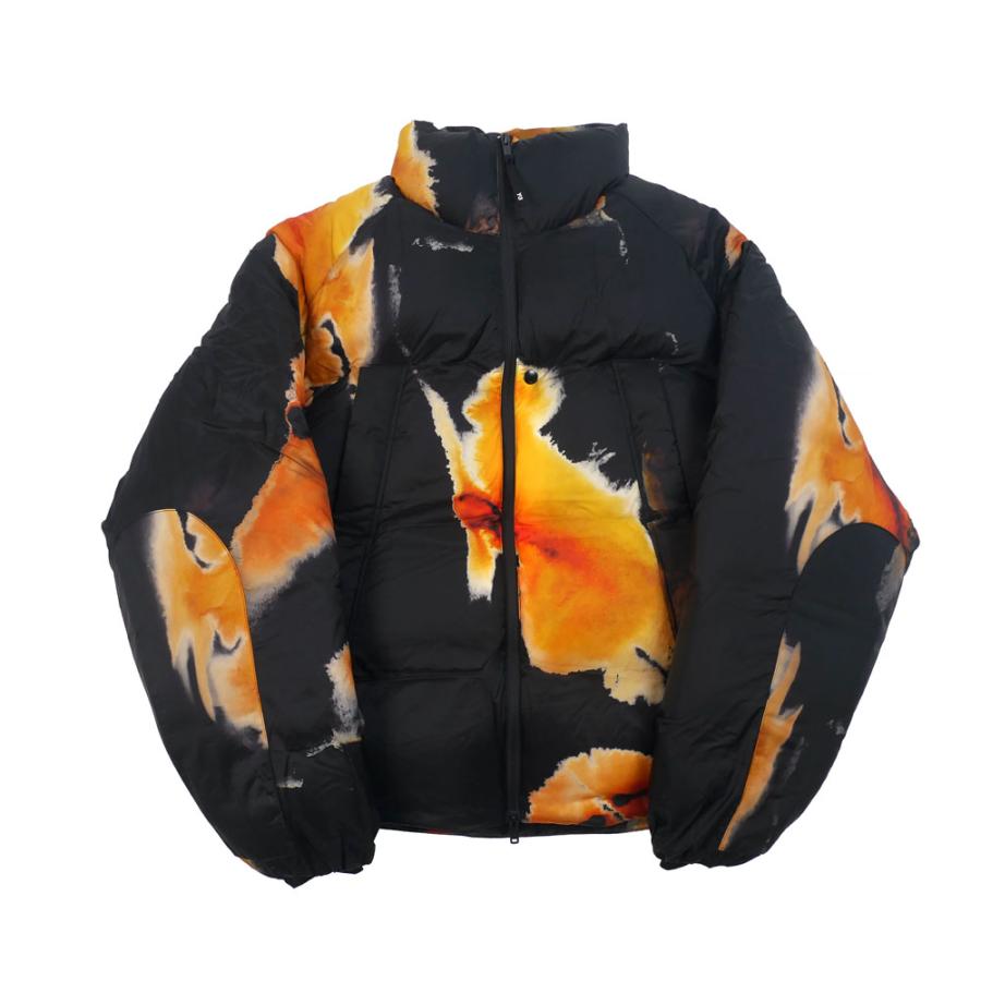 Y-3 ワイスリー ダウンジャケット マルチブラック M Y3 AOP PUFFER JACKET ka2364 M mlt+bkの画像
