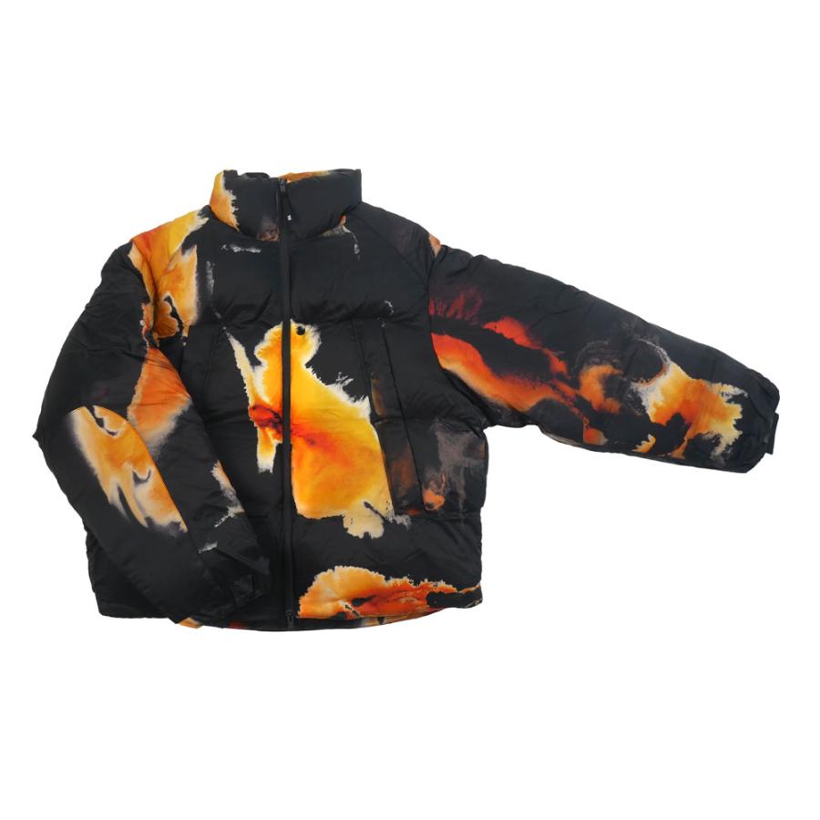 Y-3 ワイスリー ダウンジャケット マルチブラック M Y3 AOP PUFFER JACKET ka2364 M mlt+bkの画像