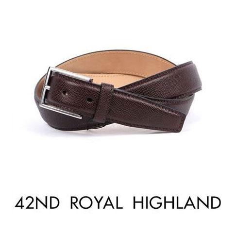 【セール】42nd ROYAL HIGHLAND フォーティーセカンドロイヤルハイランド カーフベルト カーフレザーベルト ダークブラウン KB06ST-11 国内正規品 | 42ND ROYAL HIGHLAND