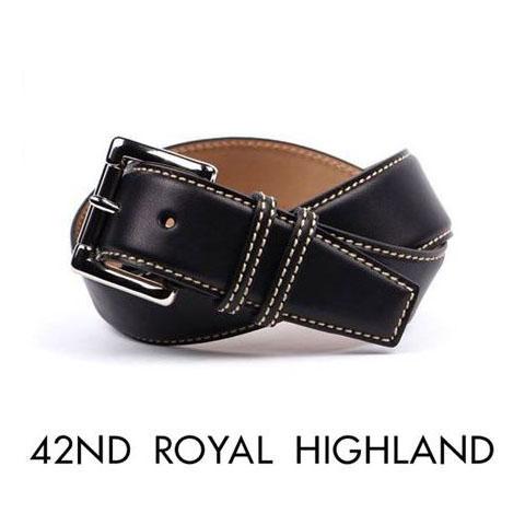 【セール】42nd ROYAL HIGHLAND フォーティーセカンドロイヤルハイランド カーフベルト カーフレザーベルト ブラック Antiquefinish Calf KB07-01 国内正規品 | 42ND ROYAL HIGHLAND
